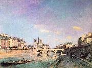 Johann Barthold Jongkind The Seine and Notre Dame in Paris USA oil painting reproduction